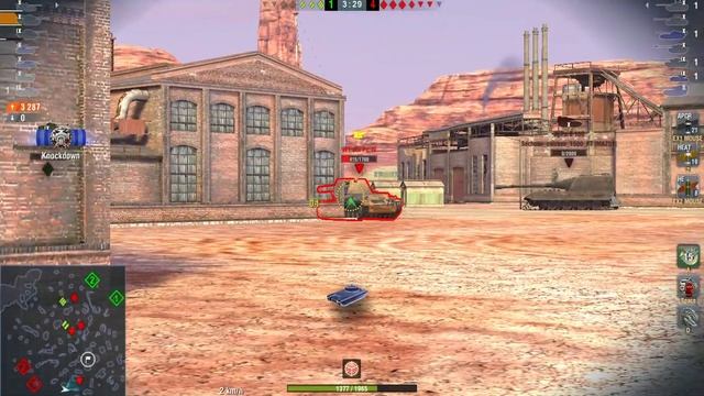 Leopard 1: 7700 Damage , 6 Frags (1vs5) - WOT BLITZ - смотреть онлайн