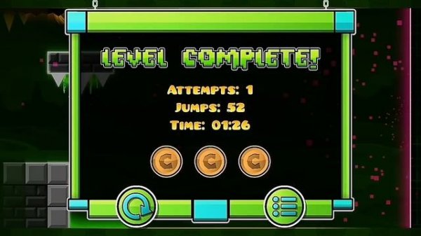 GEOMETRY DASH SUPER WORLD (LEVEL 1-8) ALL COINS [FANMADE]