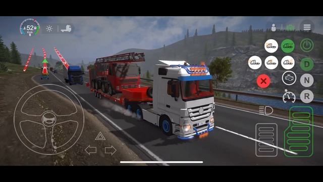 New Load New Realistic High Hill Mountain Route | Universal Truck Simulator - Gameplay Android Ios смотреть онлайн