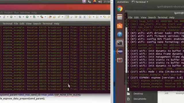 ESP32 ESP NOW Maximum Throughput 20cm +19dBm смотреть онлайн