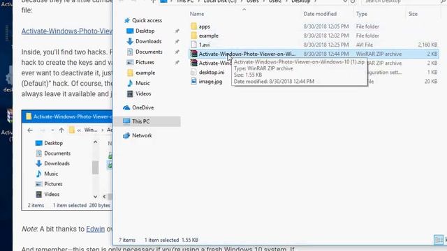 Open images with Windows Photo Viewer in Windows 10 смотреть онлайн