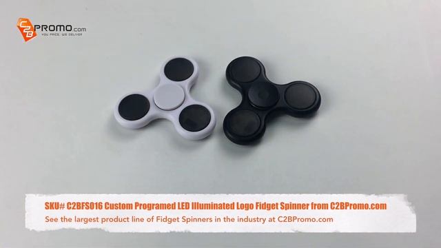 Promotional Fidget Spinners | Custom Programmed LED Message Logo Fidget Spinner from C2BPromo смотреть онлайн