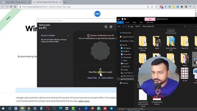 How To Share File Mobile to Laptop? Nearby Share File Transfer For Windows Pc смотреть онлайн
