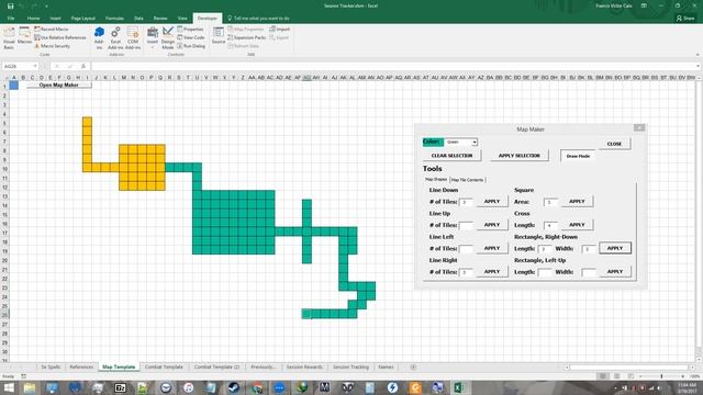So I made a dungeon map maker using excel... смотреть онлайн