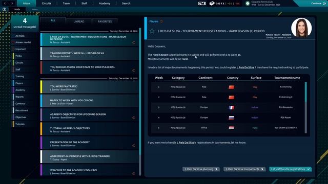 Tennis Manager 2021 - Gerenciamento da Academia de Tennis! смотреть онлайн