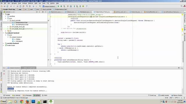 App Engine backend Project in Android Studio смотреть онлайн