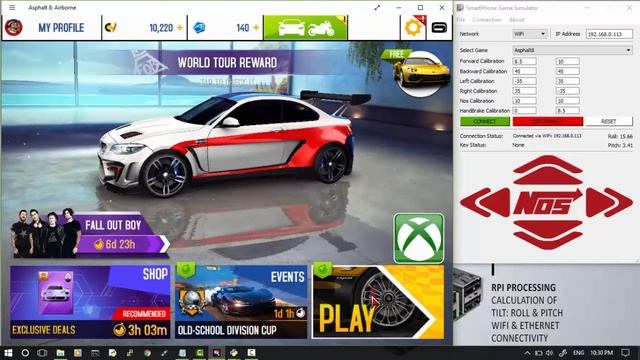 Asphalt8 | SmartPhone Game Simulator | Play Windows Games using Gesture Control смотреть онлайн