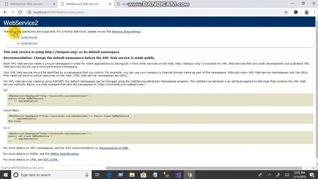 Returning Dataset from Web Services and Accessing Dataset in Windows Form Application смотреть онлайн