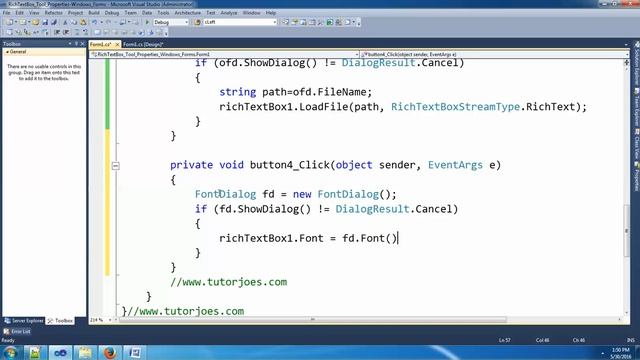RichTextBox Tool and Properties In C#.Net Windows Application смотреть онлайн