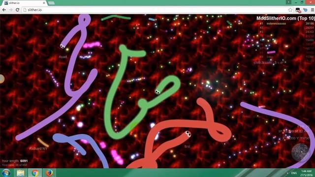 Amazing Slither IO Wallpaper Mod смотреть онлайн