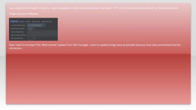 Android studio update compile sdk version смотреть онлайн