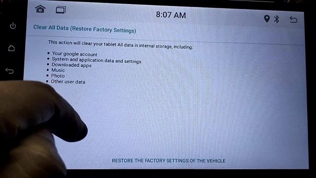 Factory Data Reset in MTK Android Car stereo. Reset Factory in Android Car Player. 8227L MTK Player смотреть онлайн