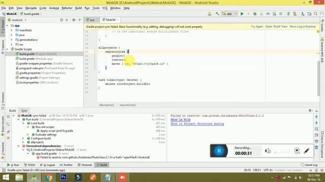 Failed to resolve Dependency error Android Studio Solution. смотреть онлайн
