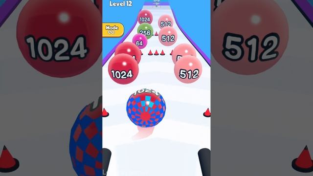 Ball Run 3D: Number Merge 2048 Asmr ! All Levels Gameplay Level (10-14) android, ios смотреть онлайн