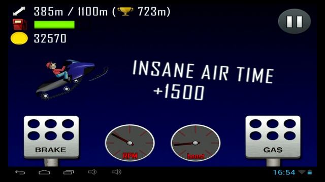 Hill Climb Racing - Android and iOS snow mobile gameplay 4 смотреть онлайн