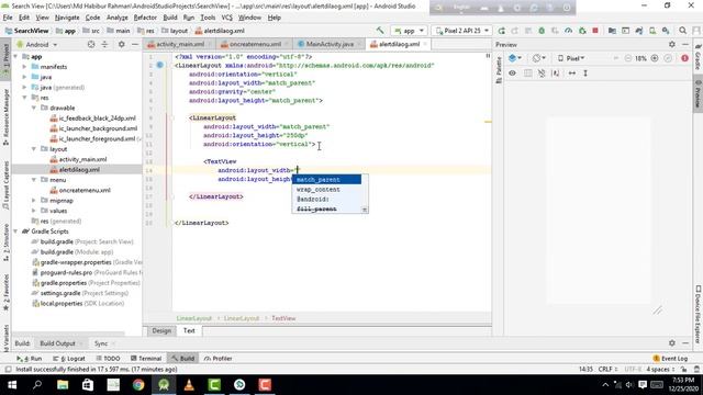 Feedback menu item with custom alert dialog (part 1) | Android Bangla Tutorial смотреть онлайн