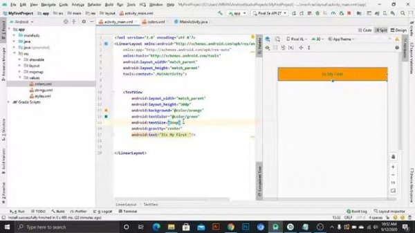 LinearLayout android studio example 2021|What is Linear Layout? (Part 1)