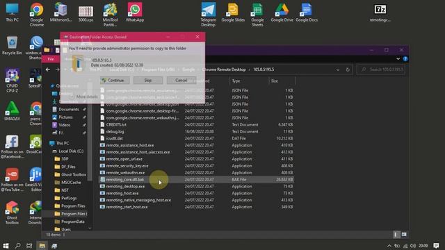 Menghilangkan Notifikasi Stop Sharing Chrome Remote Desktop