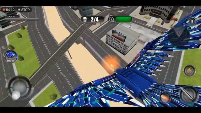 US Police Flying Bike Eagle Robot - Android Game Play смотреть онлайн