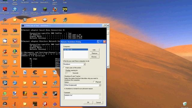 How to shutdown a LAN connected computer remotely using CMD смотреть онлайн