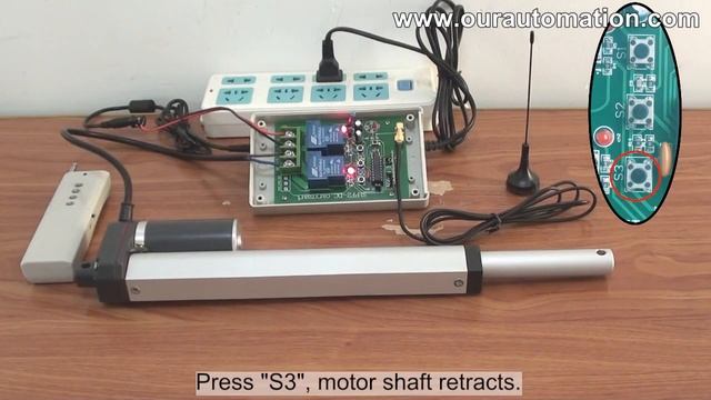 12V DC Linear Actuator Motor is Controlled by Remote Controller and Manual Switch смотреть онлайн
