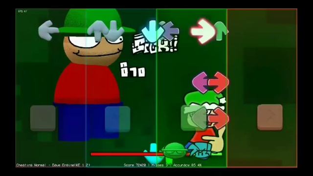 Friday Night Funkin' Fnf vs dave and bambi Android / Mobile - Cheating Normal смотреть онлайн