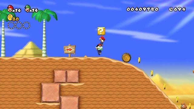 New Super Mario Bros. Wii Mario and Sonic - Walkthrough 2 Player - #03 смотреть онлайн