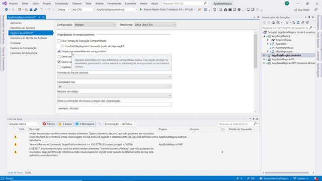 Xamarin Forms: Como gerar o APK para distribuição sem assinatura смотреть онлайн