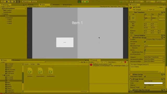 Unity 3D + Scrollview | Scroll Horizontal And Vertical | ViewPager | Swipe Controller смотреть онлайн