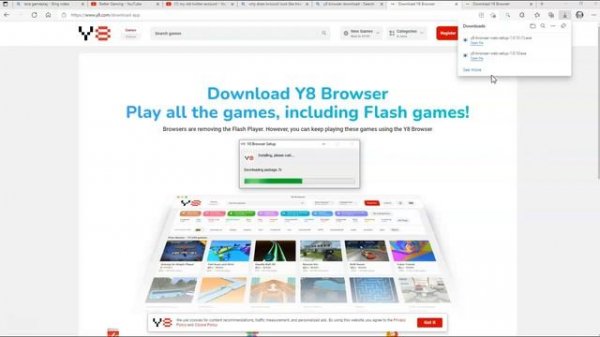 How to download Y8 Browser