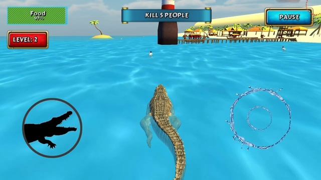 Crocodile Simulator Beach Hunt Android Gameplay #5 смотреть онлайн