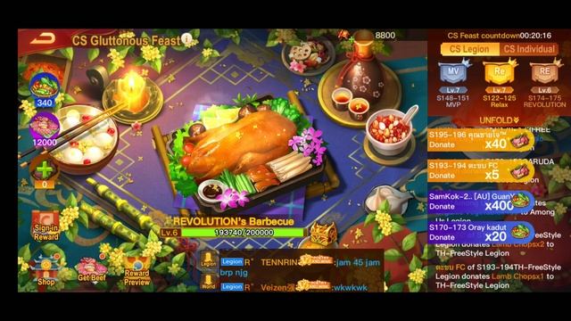 Event Gluttonous Feast ~ Rank 1 Server & Rank 3 CS ~ Special Give Away | Dynasty Heroes Event Feast смотреть онлайн