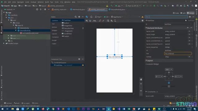 HOW TO PASS DATA FROM ONE ACTIVITY TO ANOTHER | CLASS 18 | ANDROID in URDU смотреть онлайн