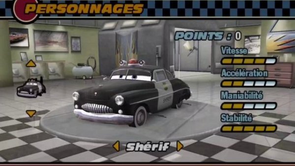 Cars : The Video Game - All playable characters. 🇫🇷