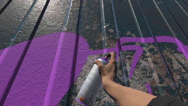 Buzz *Purple And Green* Graffiti Bombing In VR