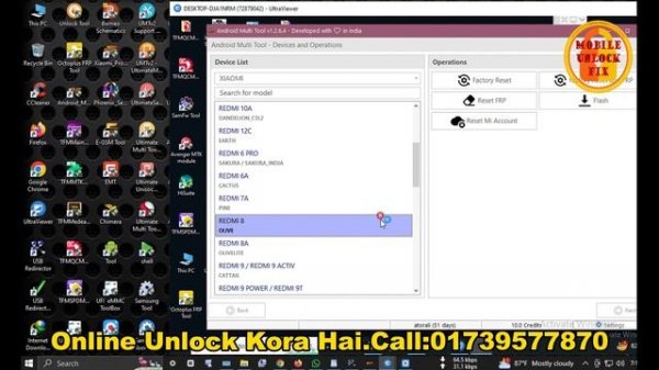 Redmi 8 Mi Account Remove Android Multi Tool By Mobile Unlock Fix