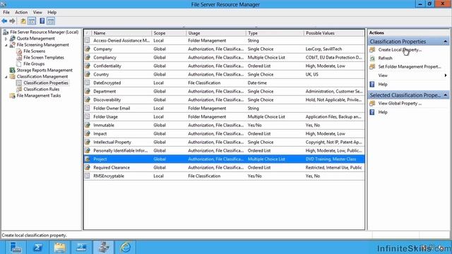 Microsoft Windows Server 70-411 Tutorial | Classifying Data With File Classification Infrastructure смотреть онлайн