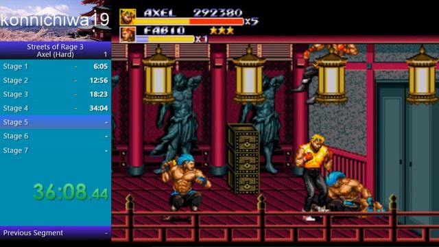 Streets of Rage 3 - Axel Speedrun (Hard) - Attempt #1 (Best Ending) смотреть онлайн