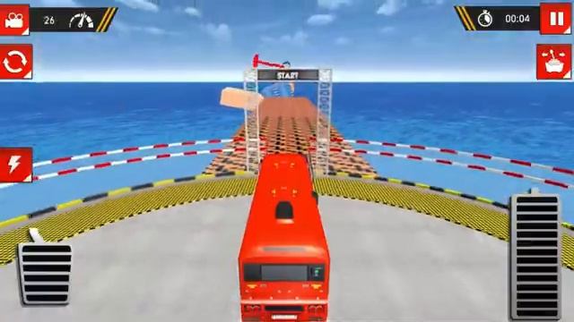 Impossible Bus Stunt Mega Ramp Track Cars Driving Simulation Game Android BamBi Tv смотреть онлайн