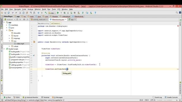 How to make video player in android studio смотреть онлайн