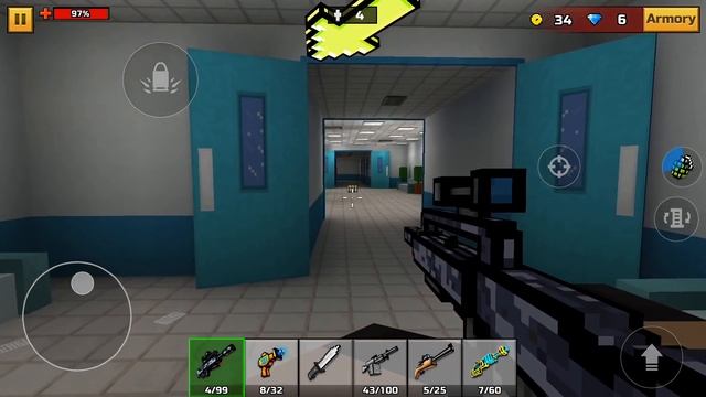 PIXEL GUN 3D - Gameplay Walkthrough Part 28 - Zombie Prison (iOS Android) смотреть онлайн