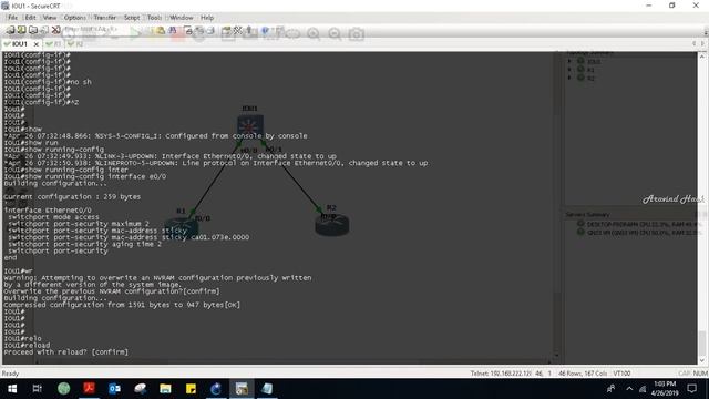 CCNA switch port port security mac address AGING TIME Configuration cisco 3850 port security смотреть онлайн
