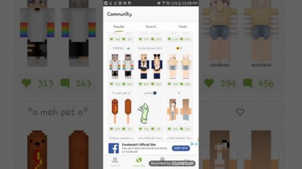 How to export skins in pg3d