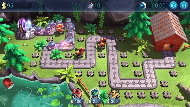 Defenchick TD - Chicken Tower Defense Game Mobile Video Game | Gameplay Android