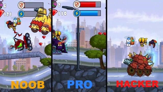 Car Eats Car 3 - NOOB vs PRO vs HACKER | MAX Level of Predator Machines смотреть онлайн