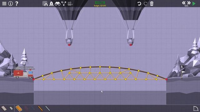 Poly Bridge 2 Pine Mountains 1-8 Rope Support смотреть онлайн