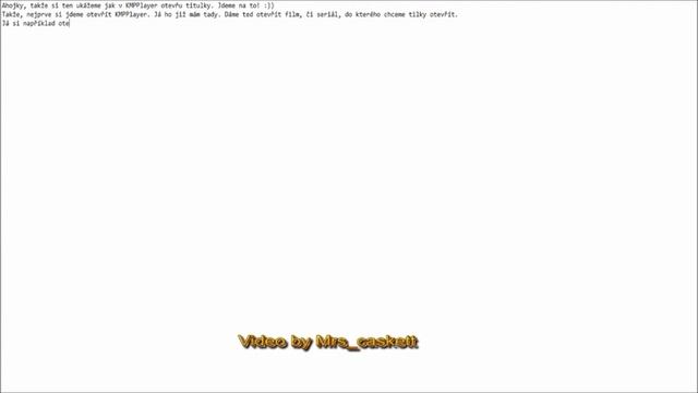 Navod jak dát titulky do KMPlayer смотреть онлайн