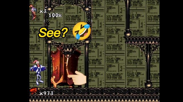 EarthWorm Jim 2 Funniest Boss Fight Ever!.. The "Door Chase"!.. 🤣 🚪 смотреть онлайн