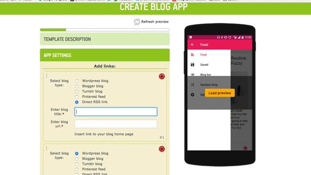 Create a blog - new Android Template смотреть онлайн