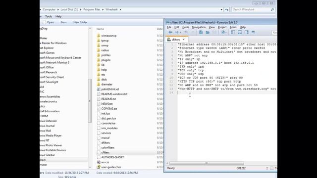 Editing Wireshark Capture Filters смотреть онлайн